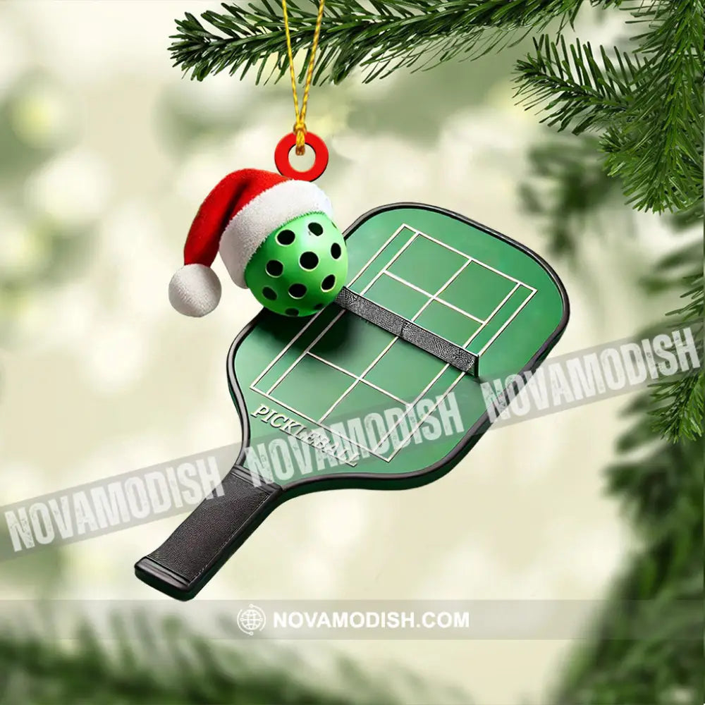 Pickleball Home Decor Christmas Ornament Personalized