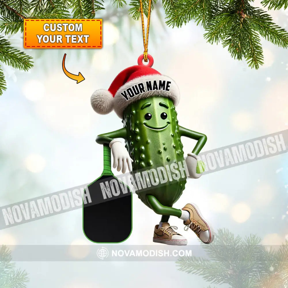 Cucumber Christmas Ornament Personalized 3.54’’ / 1