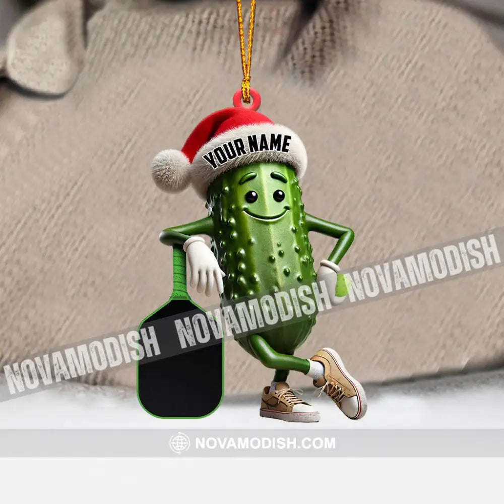 Cucumber Christmas Ornament Personalized