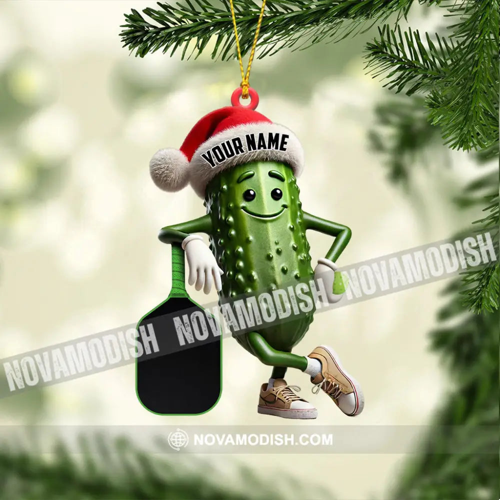 Cucumber Christmas Ornament Personalized