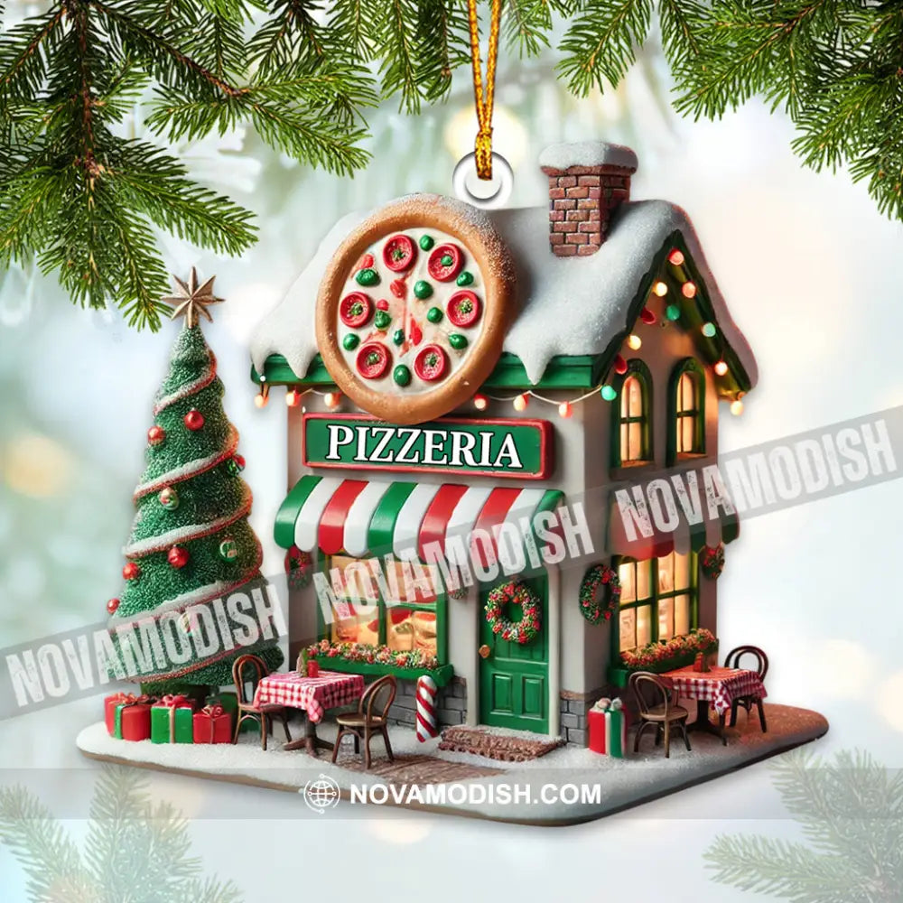 Pizzeria Home Decor Christmas Ornament Personalized