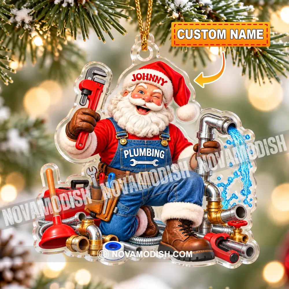 Plumbing Home Decor Christmas Ornament Personalized Ornament - 3.54’’ / 1 Ornament - Ornament