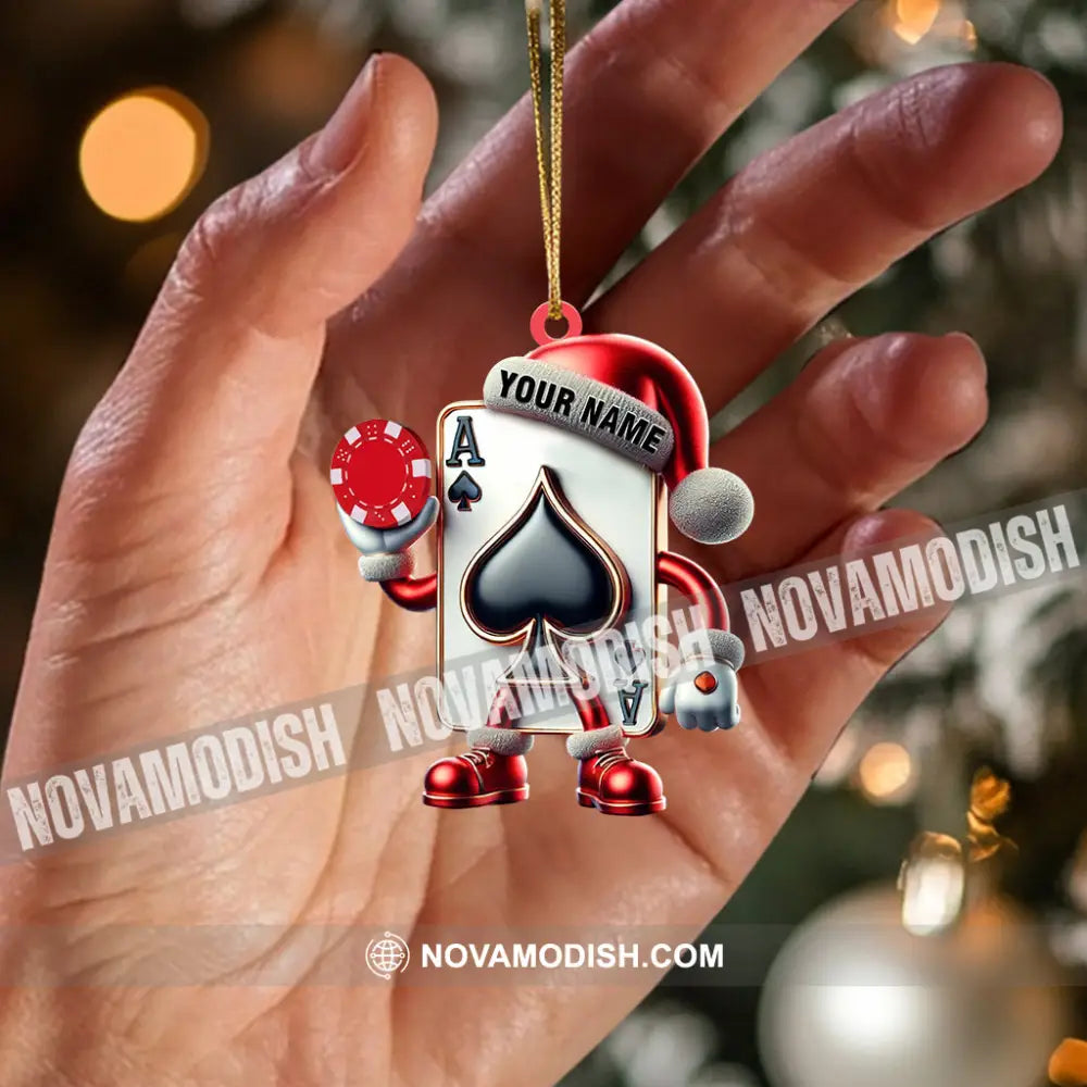 Poker Home Decor Christmas Ornament Personalized