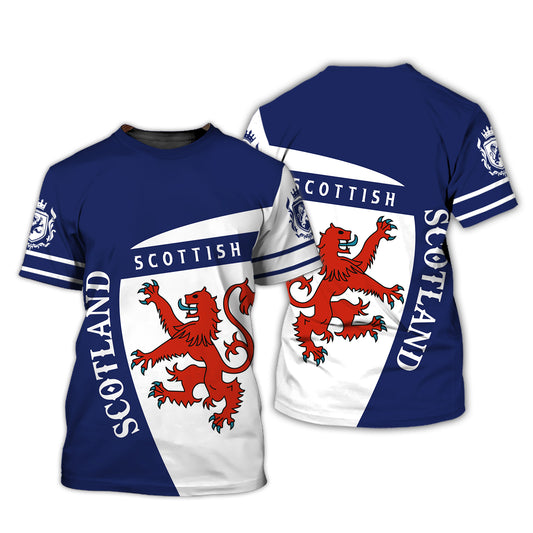 Unisex-Shirt, individuelles Namens-Schottland-Shirt, schottisches Poloshirt, Schottland-T-Shirt, Geschenk für Schottland-Liebhaber