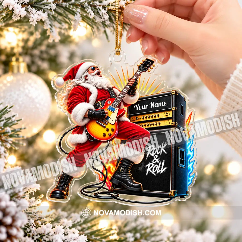 Rock And Roll Home Decor Christmas Ornament Personalized Ornament - Ornament