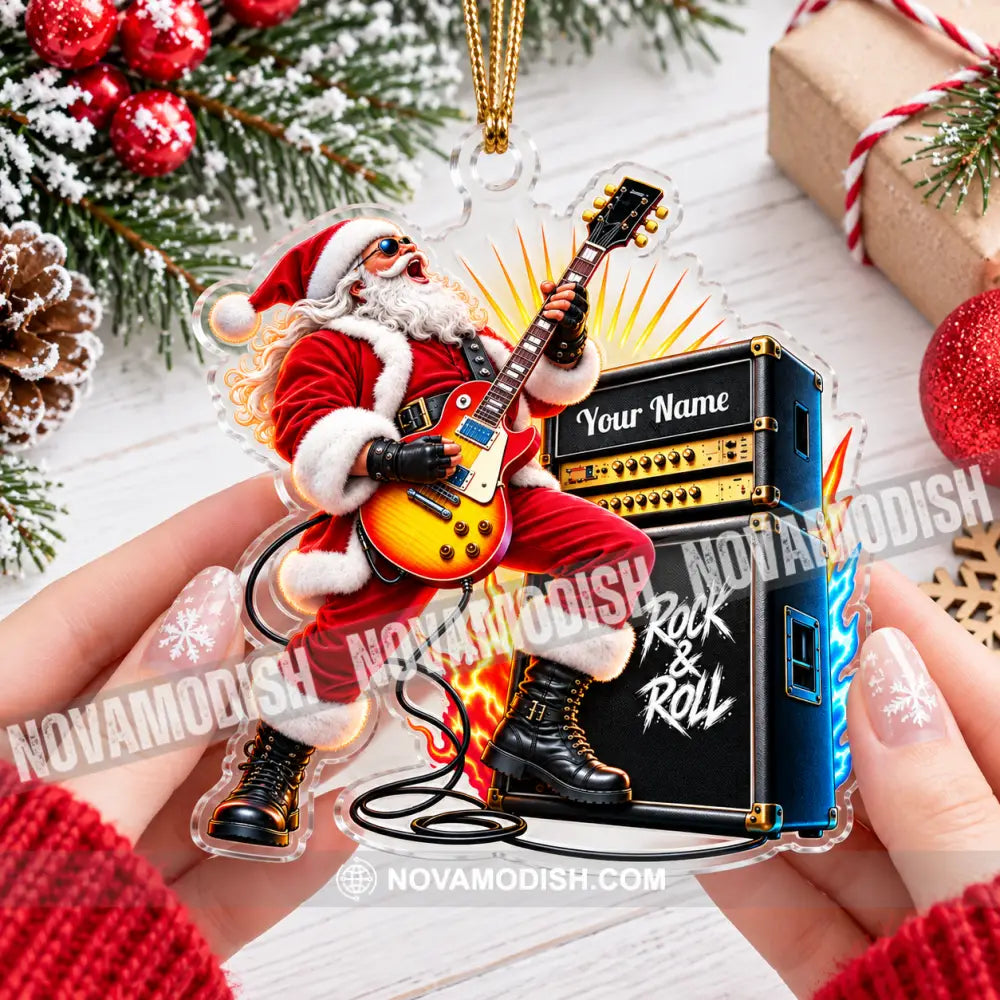 Rock And Roll Home Decor Christmas Ornament Personalized Ornament - Ornament