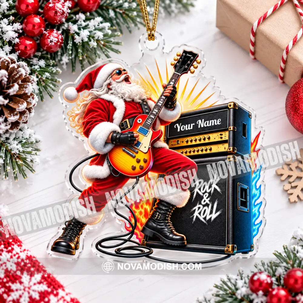 Rock And Roll Home Decor Christmas Ornament Personalized Ornament - Ornament