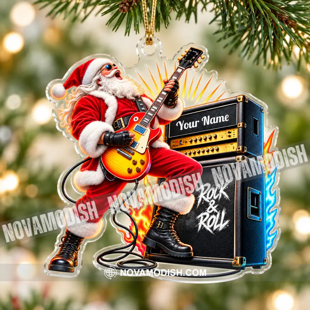 Rock And Roll Home Decor Christmas Ornament Personalized Ornament - Ornament