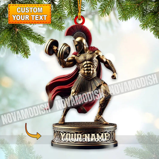 Roman Soldier Christmas Home Decor Ornament Personalized 3.54’’ / 1