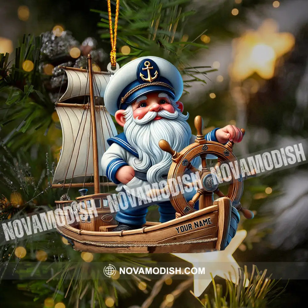 Sailor Santa Home Decor Christmas Ornament Personalized