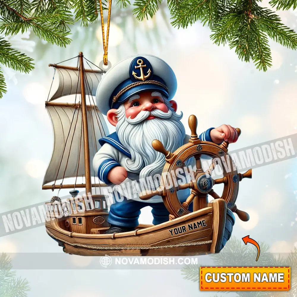 Sailor Santa Home Decor Christmas Ornament Personalized