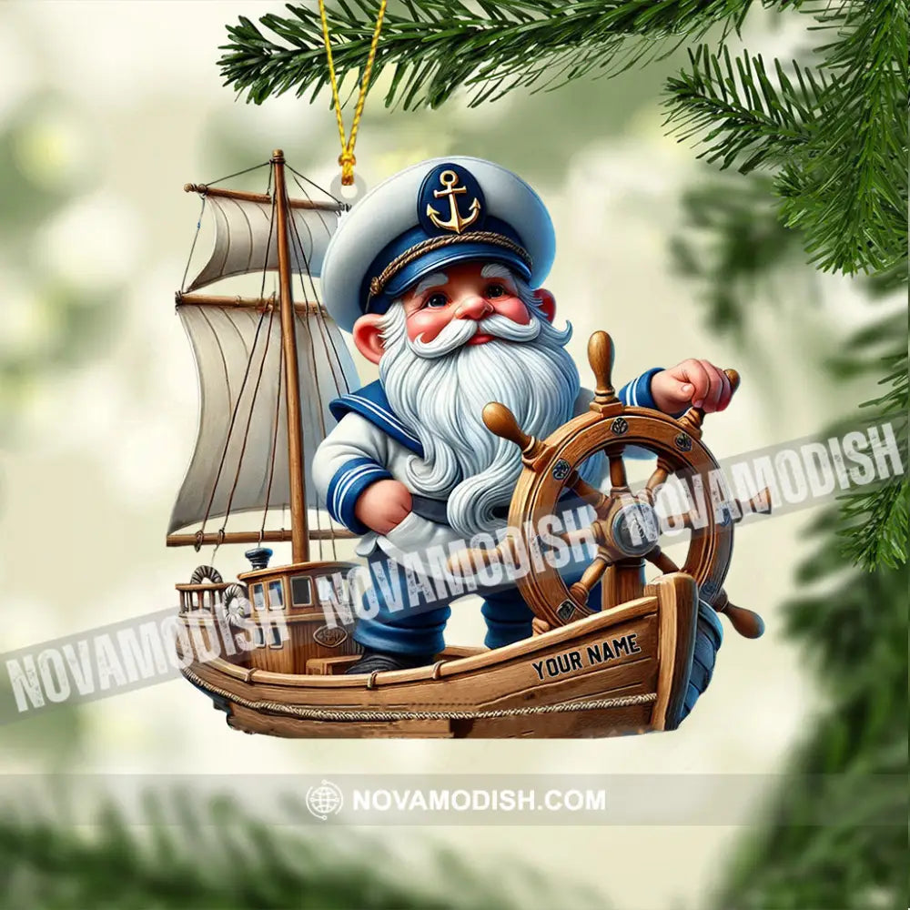 Sailor Santa Home Decor Christmas Ornament Personalized