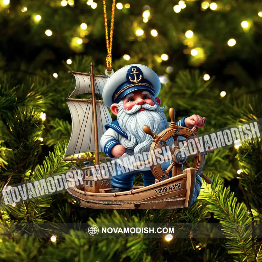 Sailor Santa Home Decor Christmas Ornament Personalized