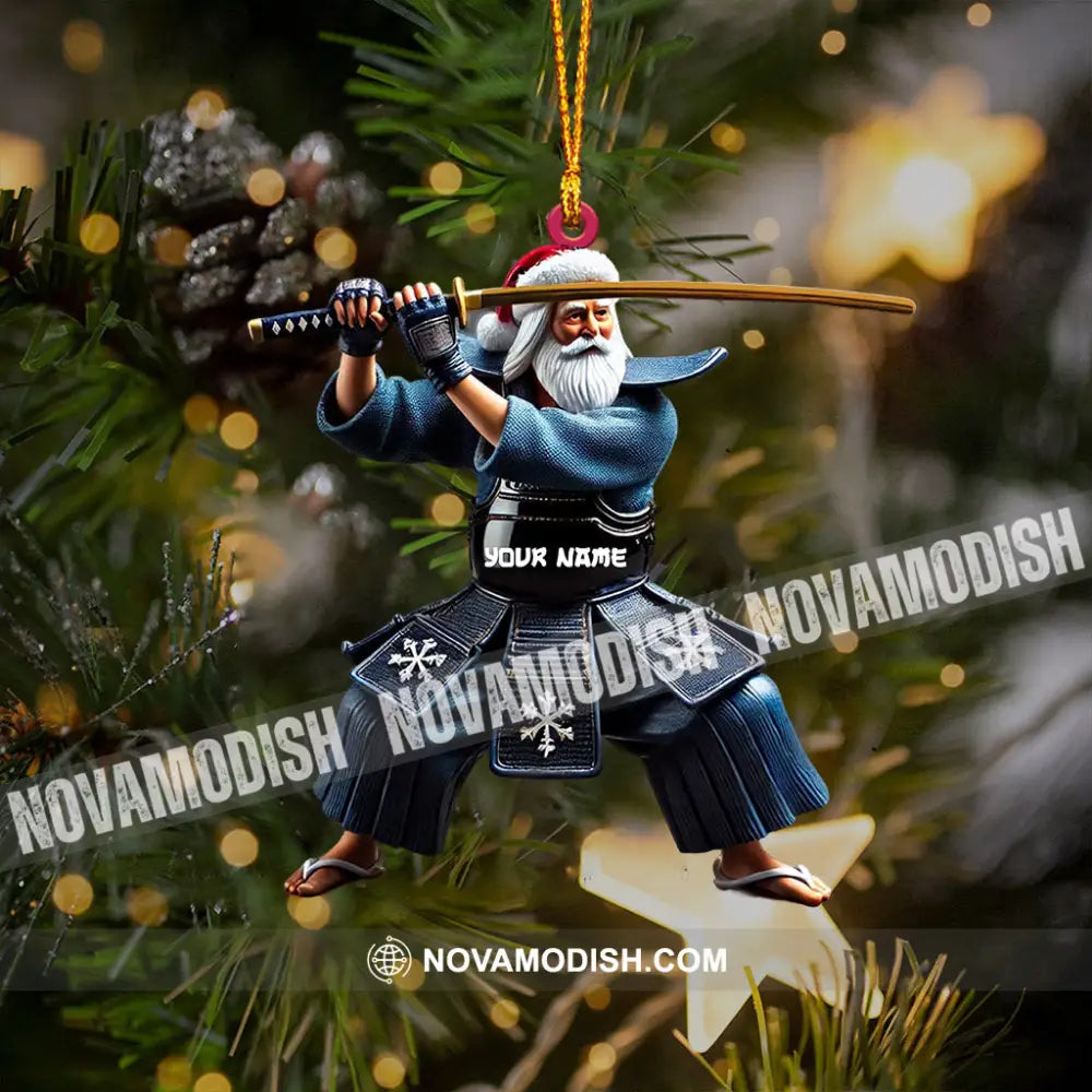 Samurai Home Decor Christmas Ornament Personalized