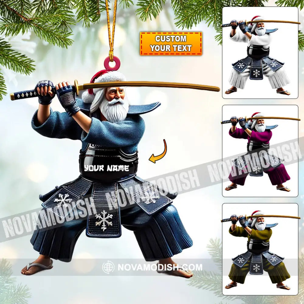 Samurai Home Decor Christmas Ornament Personalized 3.54’’ / 1