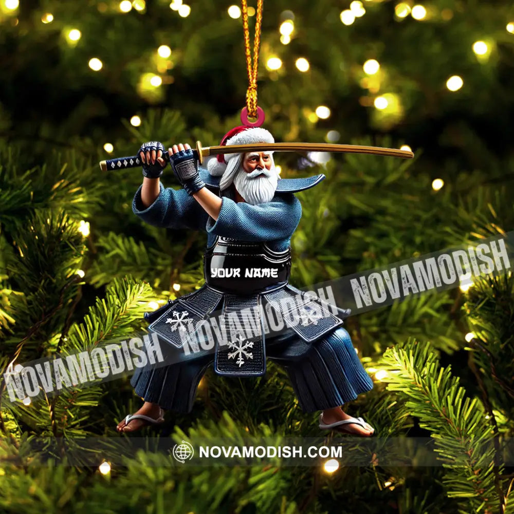 Samurai Home Decor Christmas Ornament Personalized