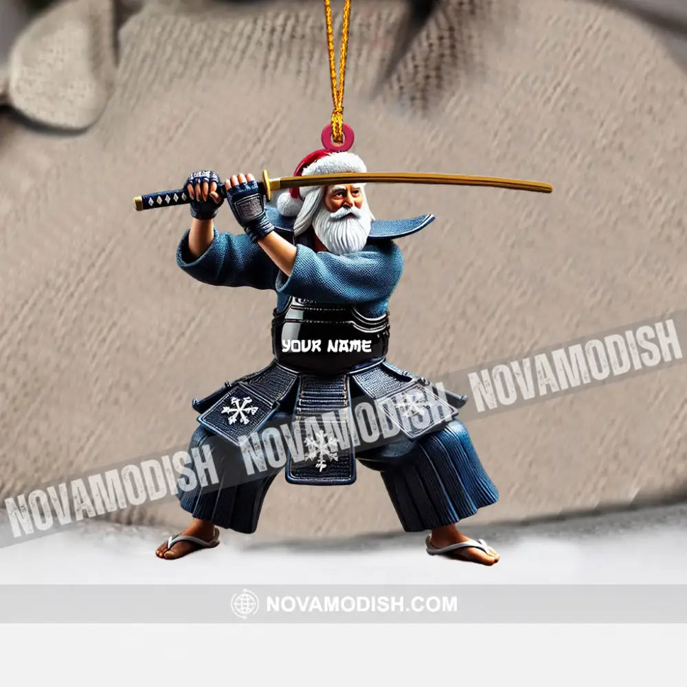 Samurai Home Decor Christmas Ornament Personalized