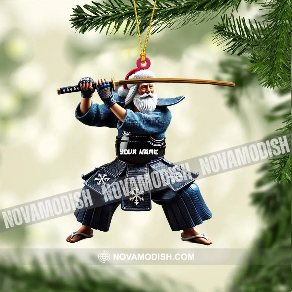 Samurai Home Decor Christmas Ornament Personalized