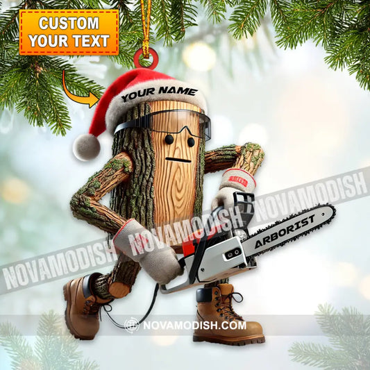 Santa Carpenter Home Decor Christmas Ornament Personalized 3.54’’ / 1