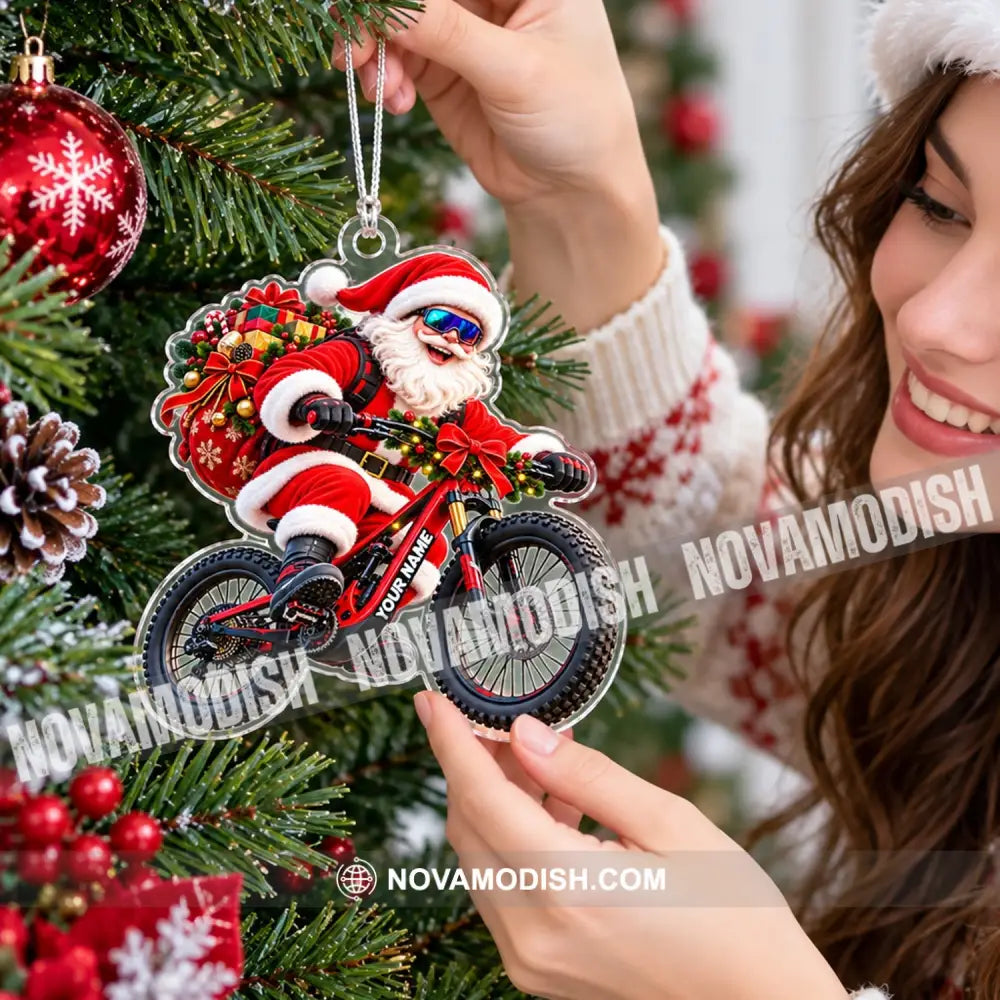 Santa Coming Home Decor Christmas Ornament Personalized Ornament - Ornament