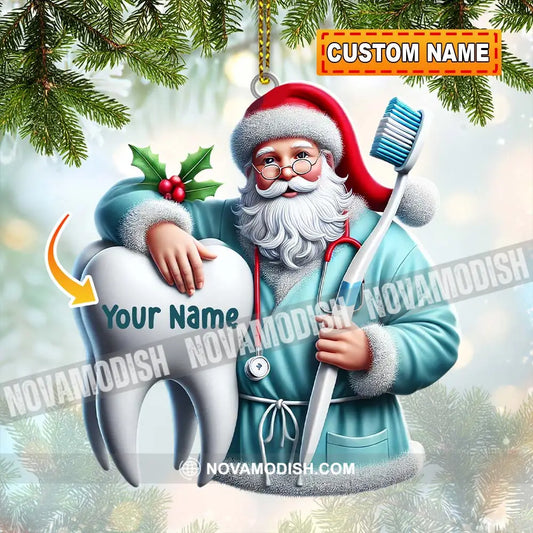 Santa Dentist Ornament Personalized 3.54’’ / 1