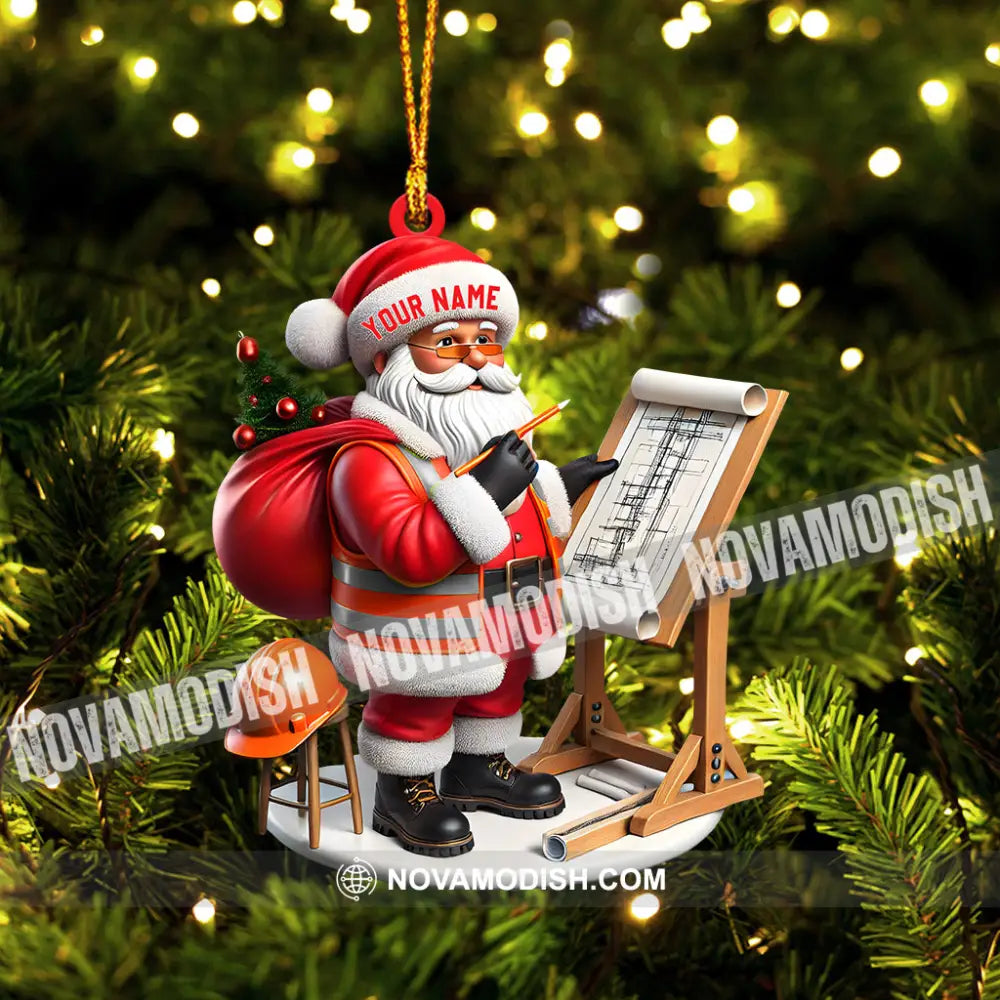 Santa Designer Home Decor Christmas Ornament Personalized