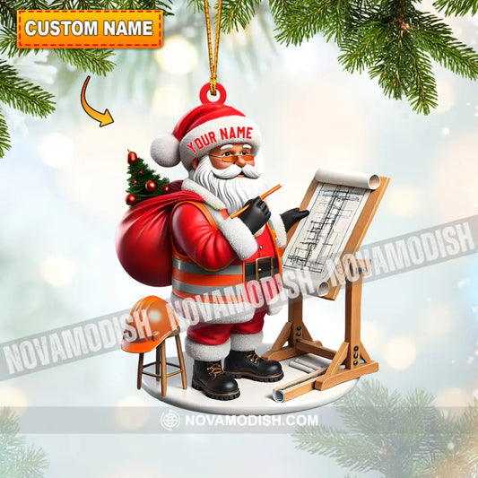 Santa Designer Home Decor Christmas Ornament Personalized 3.54’’ / 1