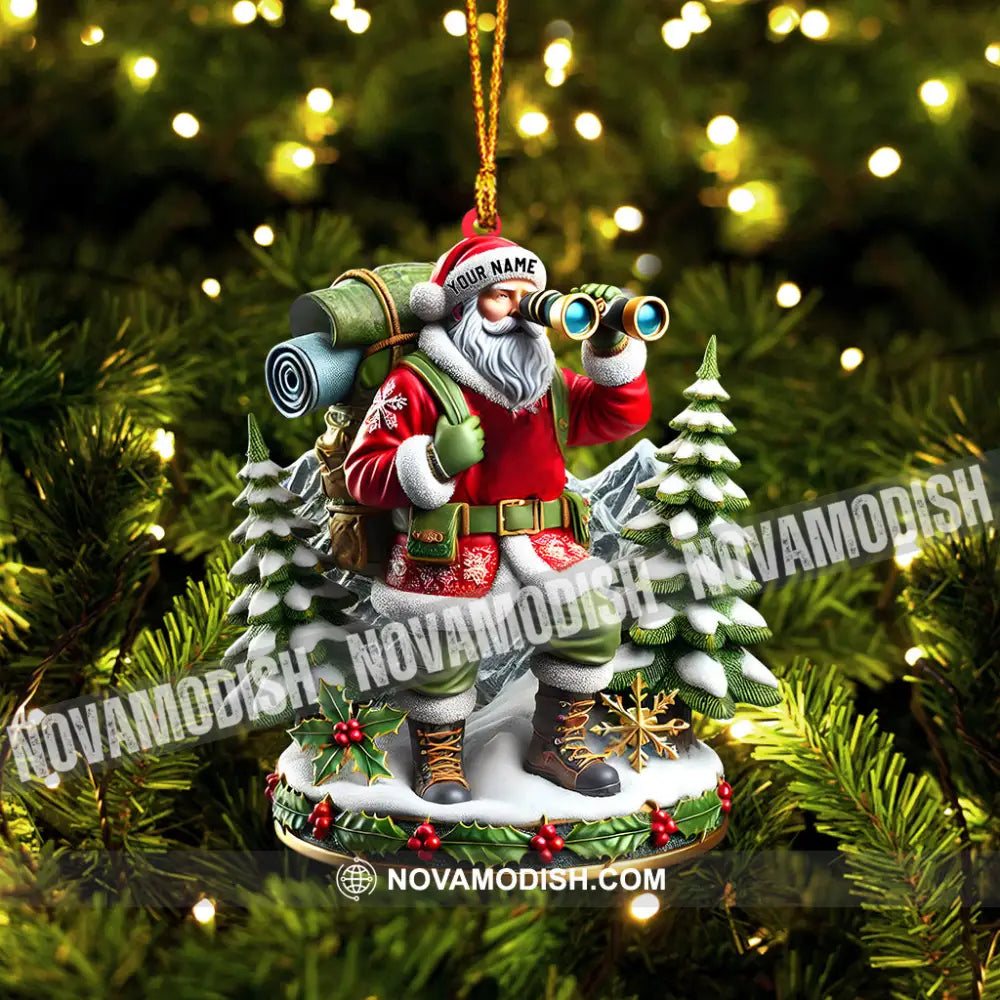 Santa Discovery Home Decor Christmas Ornament Personalized