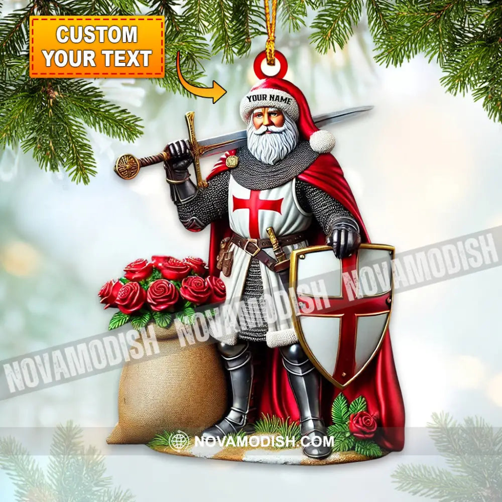 Santa England Christmas Home Decor Ornament Personalized 3.54’’ / 1