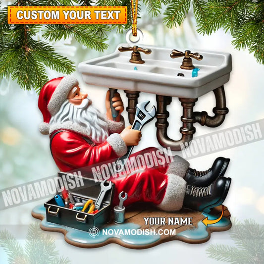 Santa The Repairman Home Decor Christmas Ornament Personalized 3.54’’ / 1