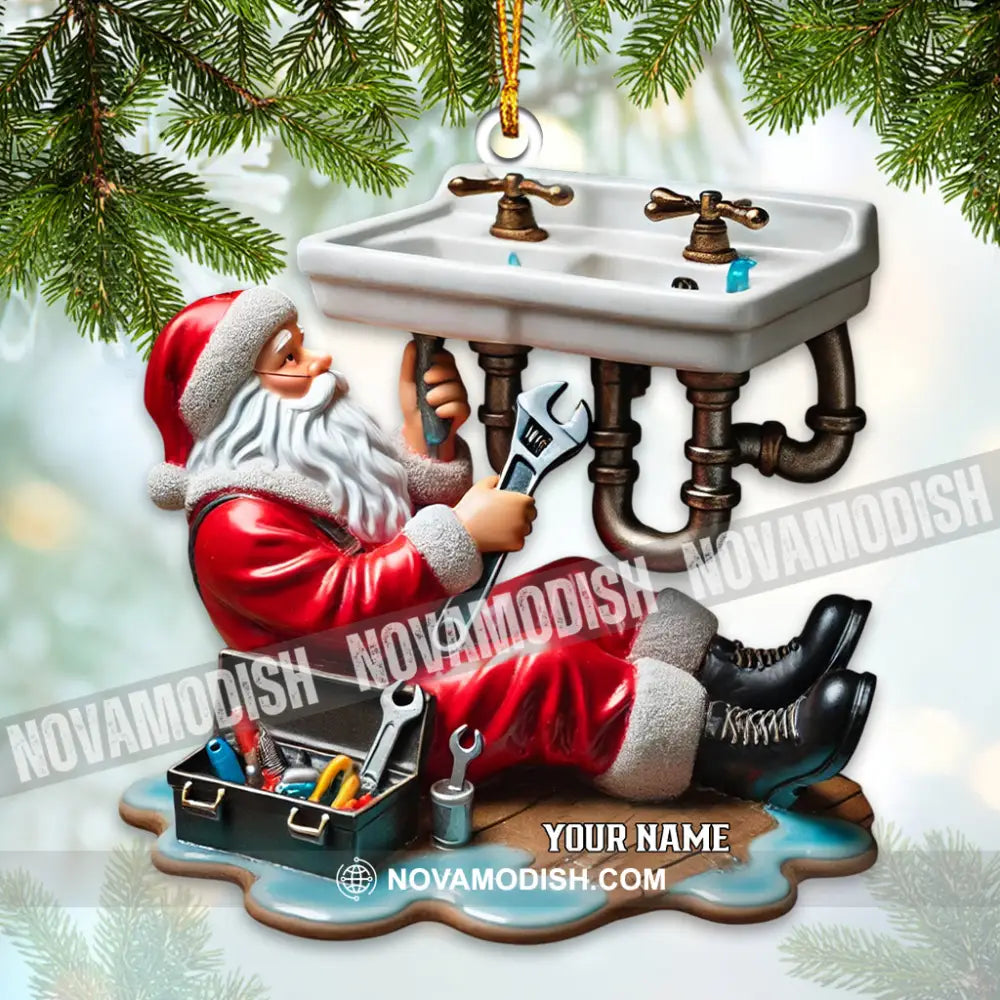 Santa The Repairman Home Decor Christmas Ornament Personalized