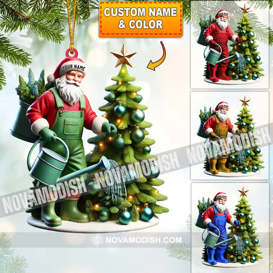 Santa Tree Care Home Decor Christmas Ornament Personalized 3.54’’ / 1