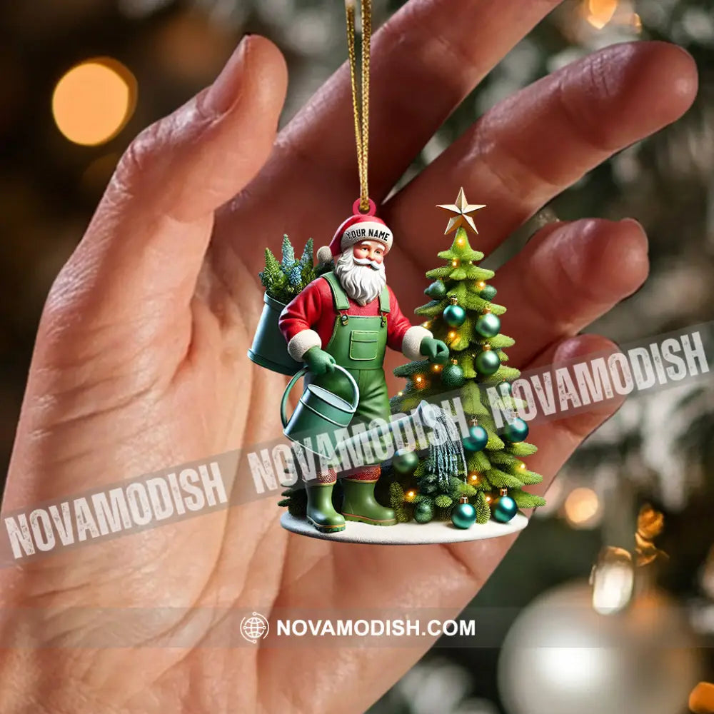 Santa Tree Care Home Decor Christmas Ornament Personalized