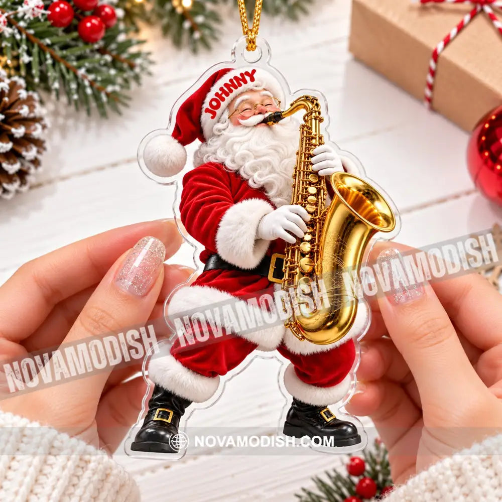Saxophone Home Decor Christmas Ornament Personalized Ornament - Ornament