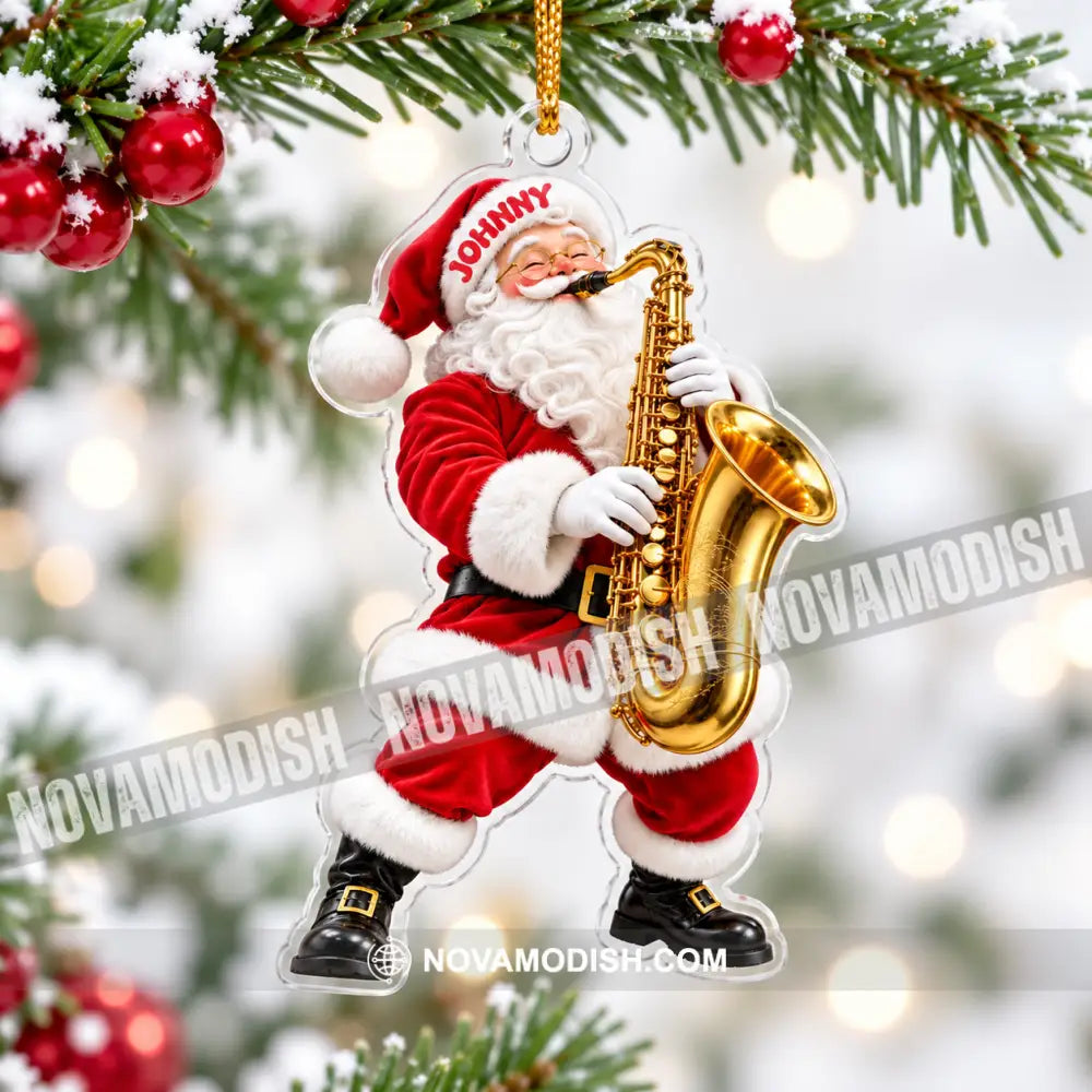 Saxophone Home Decor Christmas Ornament Personalized Ornament - Ornament