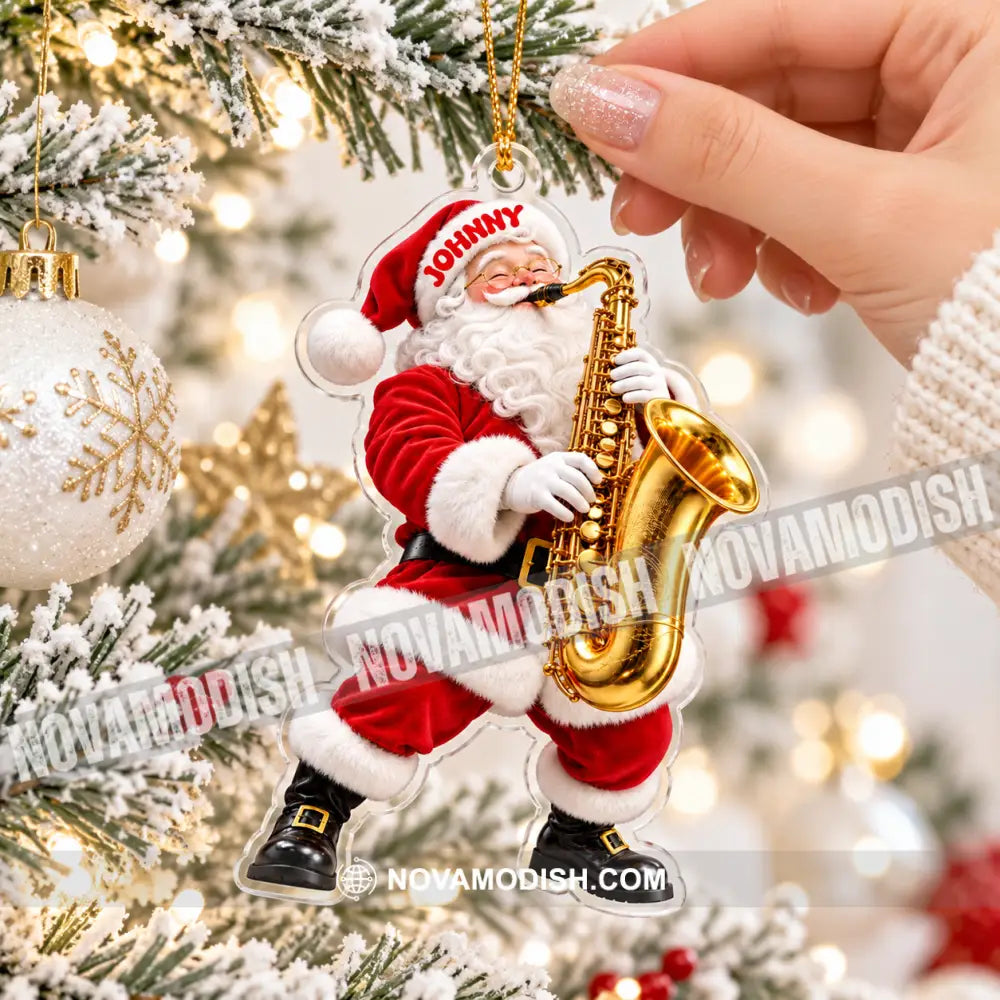 Saxophone Home Decor Christmas Ornament Personalized Ornament - Ornament