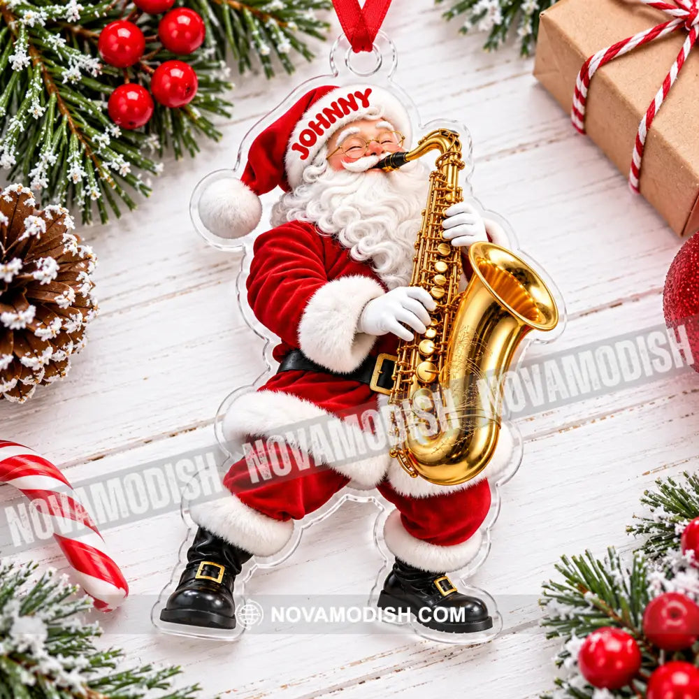 Saxophone Home Decor Christmas Ornament Personalized Ornament - Ornament