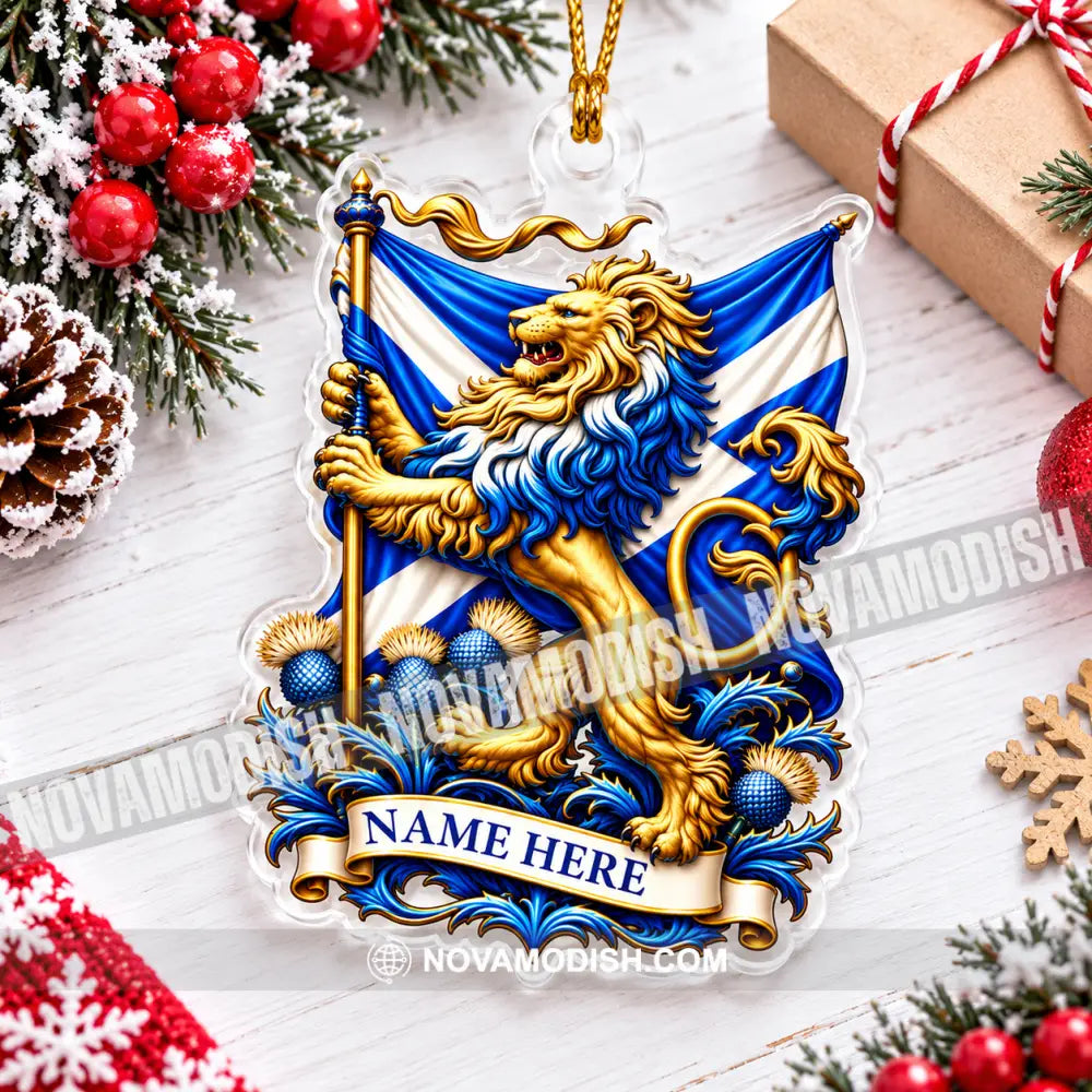 Scottish Home Decor Christmas Ornament Personalized Ornament - Ornament