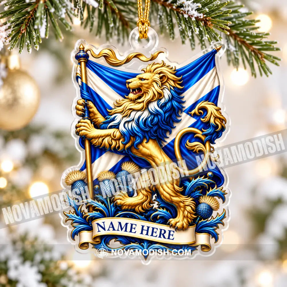 Scottish Home Decor Christmas Ornament Personalized Ornament - Ornament