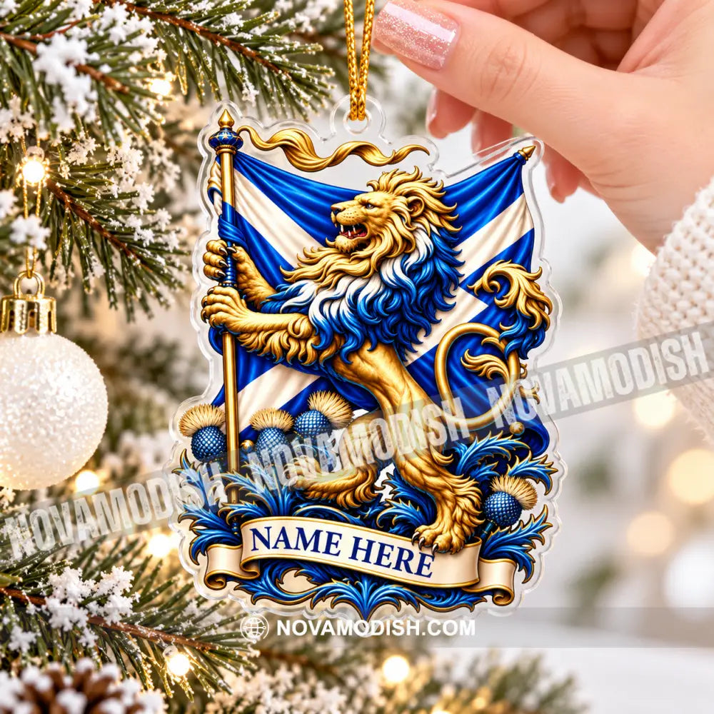 Scottish Home Decor Christmas Ornament Personalized Ornament - Ornament
