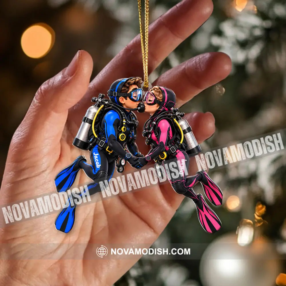 Scuba Diving Home Decor Christmas Ornament Personalized Ornament - Ornament