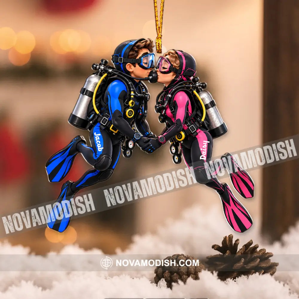Scuba Diving Home Decor Christmas Ornament Personalized Ornament - Ornament