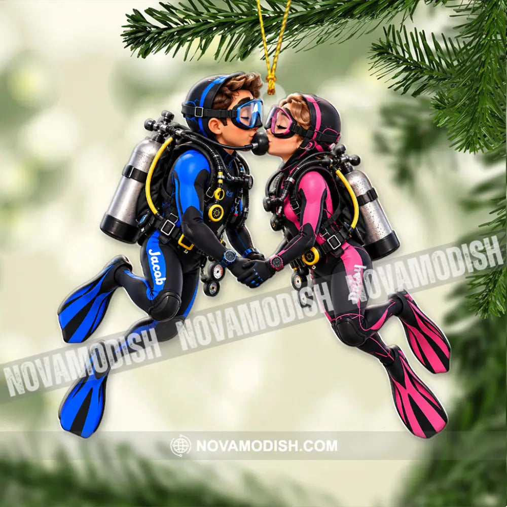 Scuba Diving Home Decor Christmas Ornament Personalized Ornament - Ornament