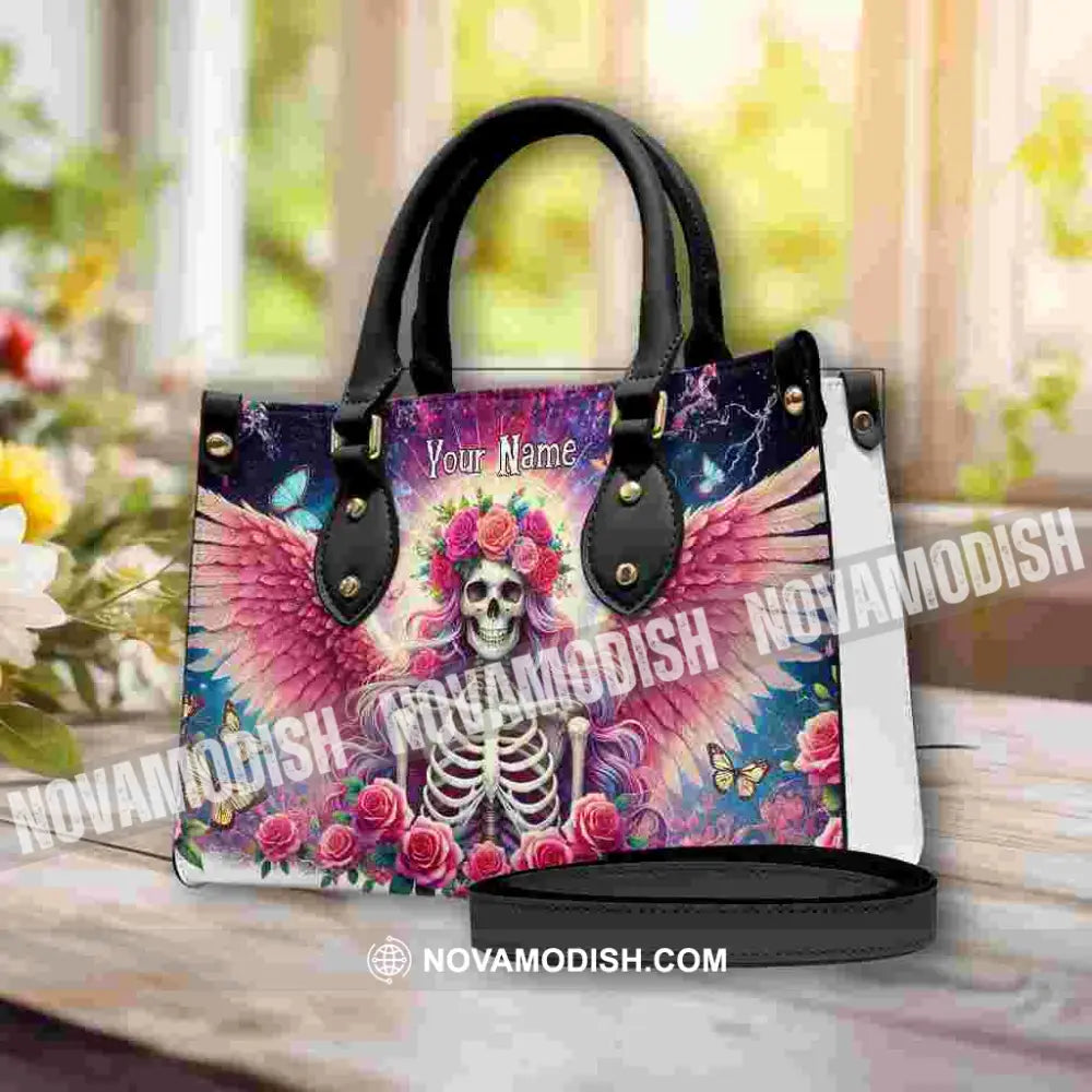 Skull Lady Evil Personalized Leather Handbag