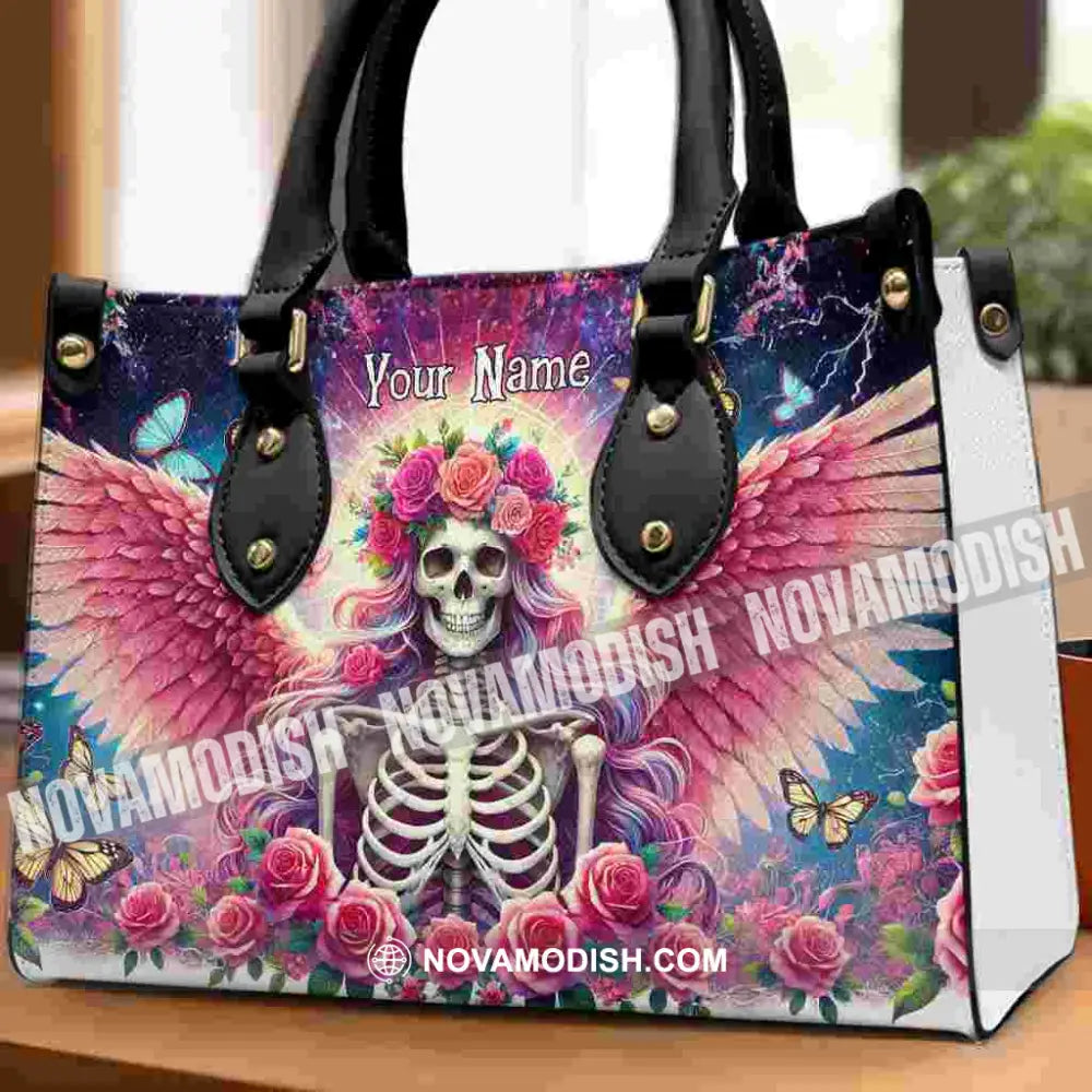 Skull Lady Evil Personalized Leather Handbag