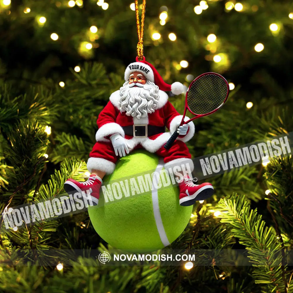Sport Lover Santa Home Decor Christmas Ornament Personalized 3.54’’ / 1