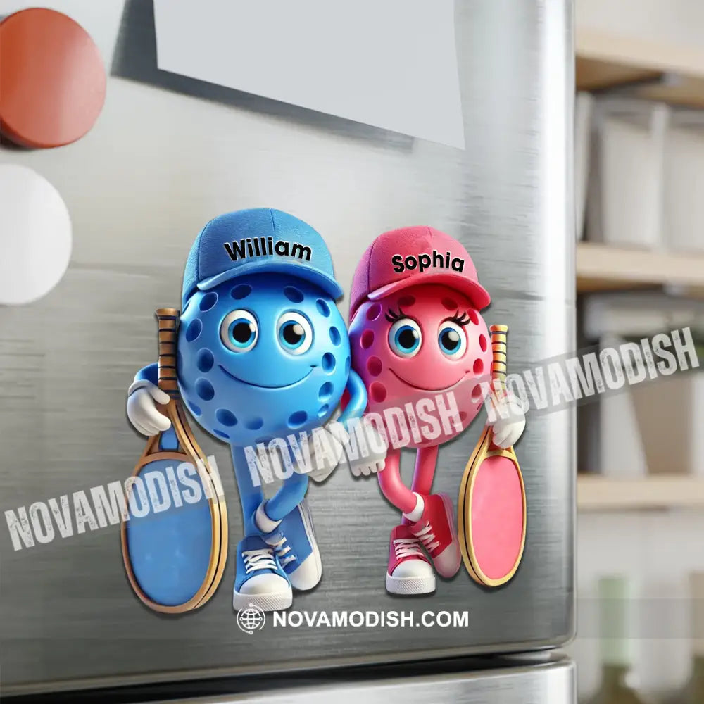 Sporty Couple Fridge Magnet - Personalized