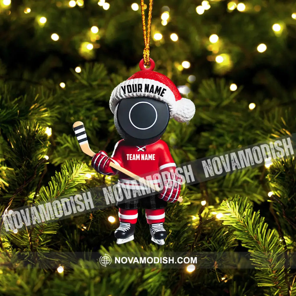 Squid Game Hockey Christmas Ornament Personalized