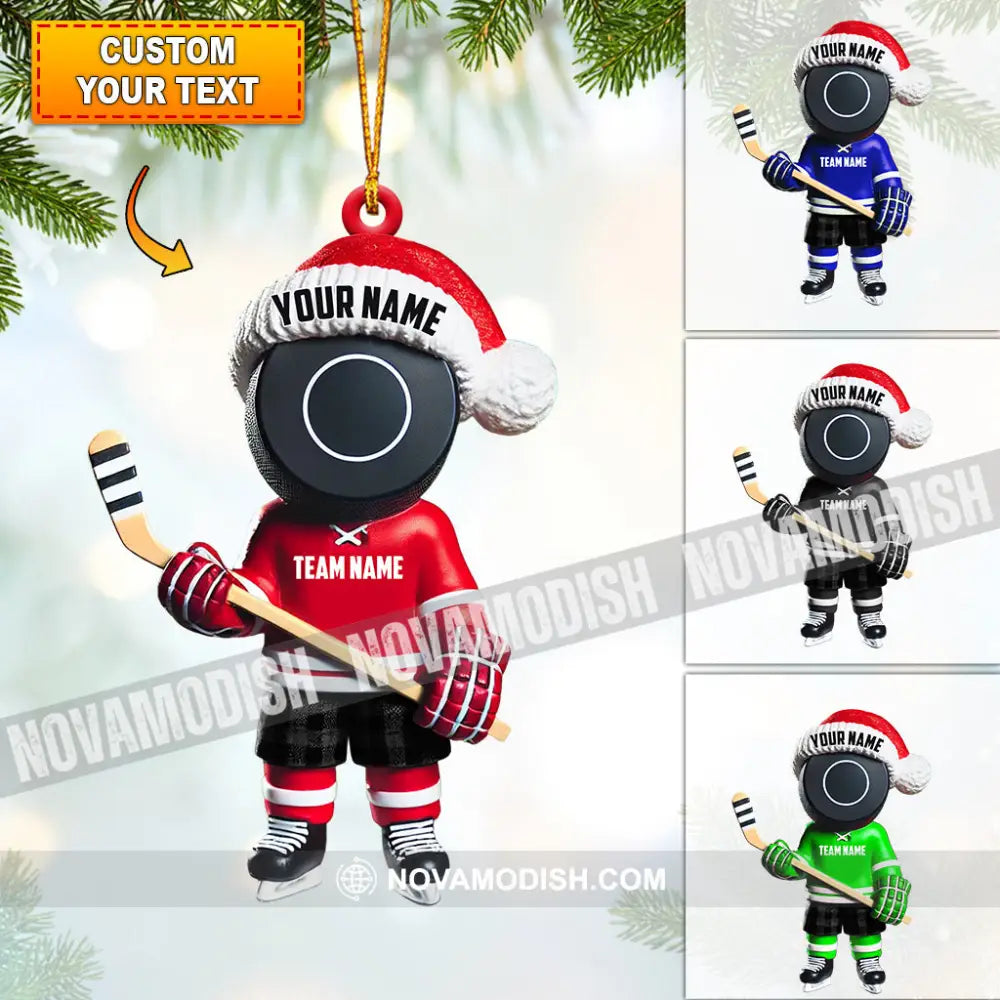 Squid Game Hockey Christmas Ornament Personalized 3.54’’ / 1