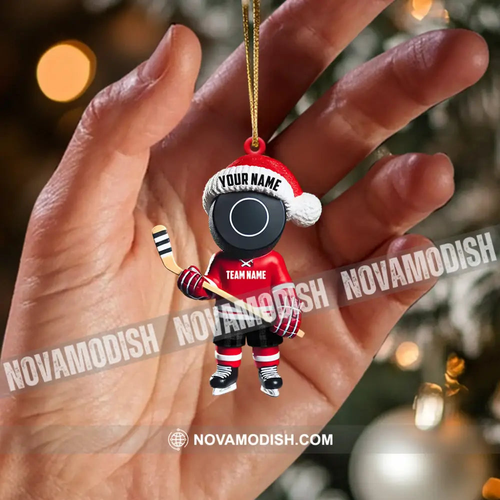 Squid Game Hockey Christmas Ornament Personalized